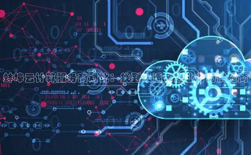金年会 金字招牌诚信至上ARGA公司蚌埠云计算服务商对比：找到最适合您业务的供应商