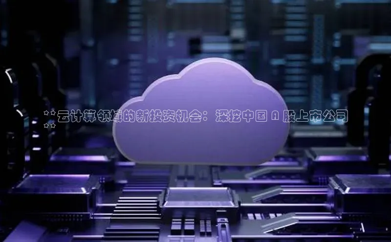 金年会金字招牌信誉至上登录网站江铃新能源**云计算领域的新投资机会：深挖中国 A 股上市公司
**